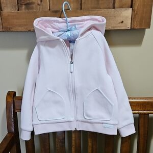 Jacadi Paris Pink Girls Cotton Full Zip Hoody Size 8